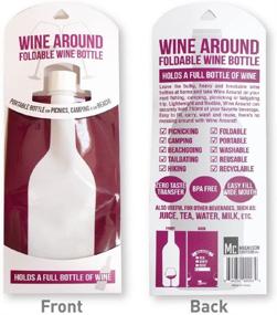 img 2 attached to 🍷 Magnuson Creations, Inc. Wine Around - The Ultimate Foldable Wine Bottle on the Go - Shatterproof, Flexible & Lightweight - Convenient Gift Idea