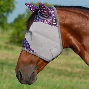 img 1 attached to Equibrand Patterned Warmblood Crusader Mask Horses in Pest Control