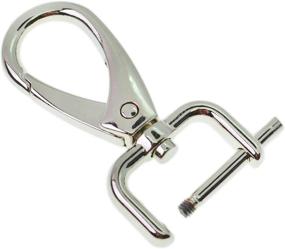 img 1 attached to 🔗 Bobeey 4pcs 51x27mm Swivel Snap Hooks for 1 1/4'' Width Webbing & Leather Strap - Easy to Replace Lobster Clasps, Jewelry Clasps (32) - Silver, BBC31