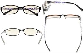 img 1 attached to 👓 Men's Accessories: Eyestrain Crystal Computer Reading Glasses, Sunglasses, and Eyewear Accessories