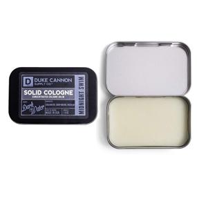 img 2 attached to Duke Cannon Midnight Swim Solid Cologne - Dark Water Scent, 1.5 oz - For Men