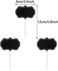 img 3 attached to 🧁 Set of 50 Chalkboard Cupcake Picks and Cheese Markers for Charcuterie Board, Buffet Labels, Food Tags, Toothpick Signs – Ideal for Wedding, Birthday Parties, Table and Dinner Decorations Supplies