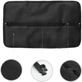 img 2 attached to Patu Roll Up Electronics Accessories Travel Gear Organizer Case - Black | Portable Universal Storage Bag for External Batteries, Hard Drives, Cables, Healthcare, Cosmetics