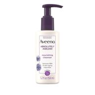 🍇 aveeno absolutely ageless nourishing daily facial cleanser - antioxidant-rich blackberry extract - non-comedogenic face wash - dermatologist-recommended - 5.2 fl. oz logo