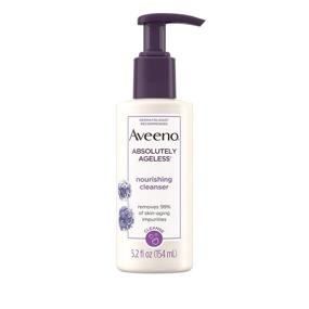 img 4 attached to 🍇 Aveeno Absolutely Ageless Nourishing Daily Facial Cleanser - Antioxidant-Rich Blackberry Extract - Non-Comedogenic Face Wash - Dermatologist-Recommended - 5.2 fl. oz