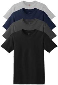 img 1 attached to Hanes ComfortSoft T Shirt Assorted: Ultimate Comfort and Unbeatable Style!