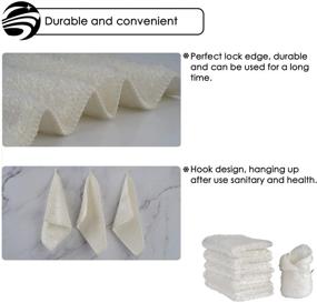 img 2 attached to 🧽 Premium Microfiber Cleaning Cloth Kitchen Towels and Dishcloths Set - Highly Absorbent Dish Rags for Housework - Thick and Soft Washcloths - Quick Drying - Pack of 6 (12"x12" & 7"x9")