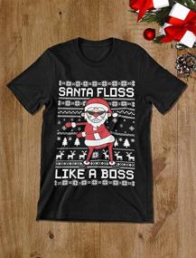 img 1 attached to 🎅 Get Your Kids into the Christmas Spirit with Santa Floss Like A Boss Tshirt!