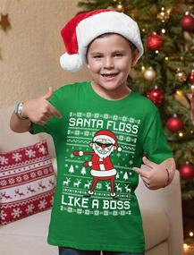 img 2 attached to 🎅 Get Your Kids into the Christmas Spirit with Santa Floss Like A Boss Tshirt!