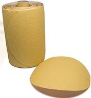 🪚 benchmark abrasives 6" discs on a roll - psa gold da sanding paper with sticky adhesive backing - 100 discs, 320 grit: improved seo-friendly product name logo