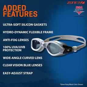 img 3 attached to ZONE3 Womens Apollo Goggles Silver