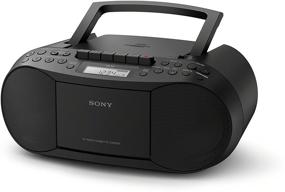 img 1 attached to 🎶 Sony CFDS70B.CEK Classic CD and Tape Boombox with Radio - Black: Experience Timeless Music Entertainment