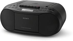 img 2 attached to 🎶 Sony CFDS70B.CEK Classic CD and Tape Boombox with Radio - Black: Experience Timeless Music Entertainment