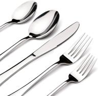 🍴 acnusik 40-piece stainless steel flatware set for 8, silverware cutlery with knife - ultimate utensils collection logo