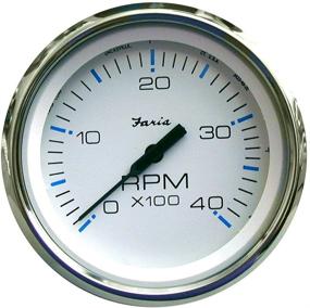 img 1 attached to Faria Chesapeake White Tachometer Mechanical