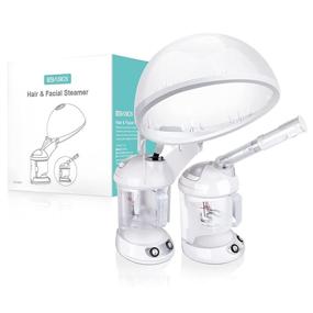 img 4 attached to 🌬️ EZBASICS 2 in 1 Hair Steamer with Extendable Arm | Table Top Hair Humidifier | Hot Mist Moisturizing Facial Atomizer | Spa Face Steamer for Personal Care at Home or Salon