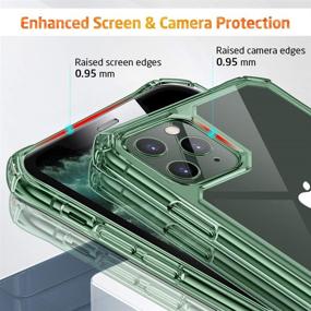 img 1 attached to 📱 ESR Air Armor iPhone 11 Pro Max Case - Shock-Absorbing, Scratch-Proof, Military Grade Protection - Hard PC + Flexible TPU Frame, Transparent Dark Green - 2019 Edition