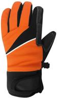 igloos ottoman gloves tangerine medium logo