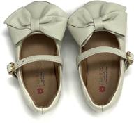 👧 white leather mary jane shoes and flats for girls - classic style logo