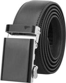 img 4 attached to 👔 Falari XL42 Men's Leather Ratchet Adjustable Belt Accessories 73-7015