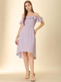 img 2 attached to Elevate Your Style with Allegra Spaghetti Ruffled Sleeves: Asymmetrical Women's Dresses