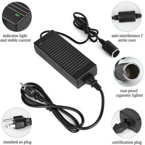 img 3 attached to 🔌 JRing AC to DC Converter: 10A 110-220V 12V Car Cigarette Lighter Socket Power Adapter - Perfect for Car Vacuum, Tire Inflator & More (120W Max)