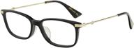 eyeglasses gucci 0112 black gold logo