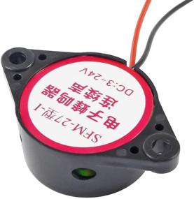 img 2 attached to 🔔 BNYZWOT Active Piezo Electric Buzzer Alarm DC 3-24V - 10Pcs - Continuous Beep, Electronic Sounder
