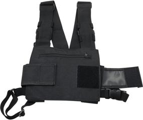 img 3 attached to 📻 Efficient Chest Front Pouch Holster Vest for Two Way Radio Walkie Talkie - abcGoodefg Radio Harness (Rescue Essentials)