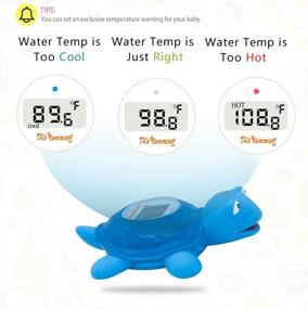 img 2 attached to 🐢 Doli Yearning Baby Bath Thermometer: Blue Turtle Shape with Fahrenheit and Celsius Readings - Ensuring Kids' Bathroom Safety and Fun