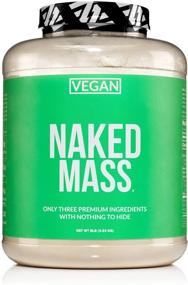 img 4 attached to 🌱 Naked Vegan Mass: 8lb Bulk Natural Vegan Weight Gainer Protein Powder – GMO Free, Gluten Free, Soy Free & Dairy Free – No Artificial Ingredients – 1,230 Calories – 11 Servings