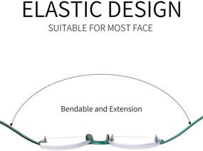 img 2 attached to Enhanced Visual Comfort: Rimless Blue Light Blocking Glasses 👓 for Women and Men - Anti Glare Filter, Lightweight Eyeglasses