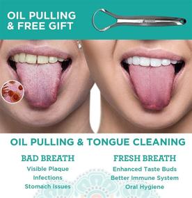 img 1 attached to 🌿 GuruNanda Oil Pulling: Ayurvedic Blend for Healthy Gums, Fresh Breath, and Whiter Teeth
