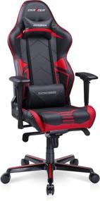 img 2 attached to 🎮 DXRacer RV131 Черно-кресло с красными акцентами для игр: Регулируемое эргономичное кресло для взрослых геймеров, стримеров и молодых игроков.