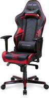 🎮 dxracer rv131 черно-кресло с красными акцентами для игр: регулируемое эргономичное кресло для взрослых геймеров, стримеров и молодых игроков. логотип