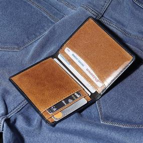 img 2 attached to FOXHACKLE: Stylish Handmade Leather Men's Wallets, Card Cases & Money Organizers for Sleek Organization