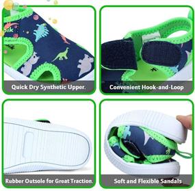 img 1 attached to Ultimate Comfort and Style: Tombik Toddler Breathable Walking Sandals for Girls