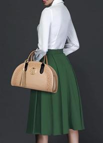 img 1 attached to 👜 QZUnique Chinese Cambered Shoulder Crossbody Women's Handbags, Wallets, and Shoulder Bags: Stylish and Practical Must-Haves!
