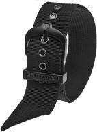 bertucci black nylon watch band logo