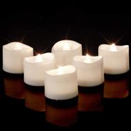 🕯️ homemory bright white led tea light candles - pack of 24 flickering led tea lights логотип