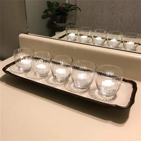 img 3 attached to 🕯️ Homemory Bright White LED Tea Light Candles - Pack of 24 Flickering LED Tea Lights