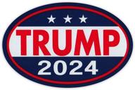 🔘 oval political campaign magnet: donald trump 2024 - trump forever! (don jr., eric, ivanka) | 6x4 magnetic bumper sticker logo