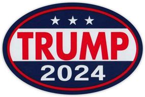 img 2 attached to 🔘 Oval Political Campaign Magnet: Donald Trump 2024 - Trump Forever! (Don Jr., Eric, Ivanka) | 6x4 Magnetic Bumper Sticker