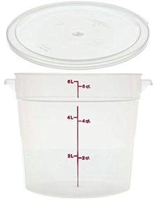 img 2 attached to Cambro RFS6PP190 6 Qt Round Container with Translucent Lid - Perfect for Food Storage and Organization