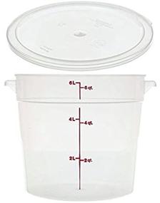 img 1 attached to Cambro RFS6PP190 6 Qt Round Container with Translucent Lid - Perfect for Food Storage and Organization