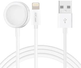 img 4 attached to ⚡️ Enhanced Magnetic Cable: 2-in-1 Wireless Charging for iWatch SE/6/5/4/3/2/1 and iPhone 11/11 Pro/11 Pro Max/XR/XS/XS Max/X/8/7/6