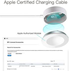 img 3 attached to ⚡️ Enhanced Magnetic Cable: 2-in-1 Wireless Charging for iWatch SE/6/5/4/3/2/1 and iPhone 11/11 Pro/11 Pro Max/XR/XS/XS Max/X/8/7/6