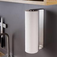 🧻 zunto paper towel holder under cabinet: adhesive rack, stainless steel, rustproof & easy tear - no drilling! логотип