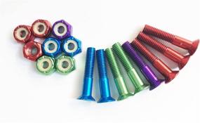 img 1 attached to DreamFire Longboard Skateboard Hardware Kit: Rubber Skateboard Riser Pads with Screw Set (10pcs)