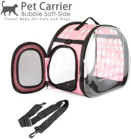 img 2 attached to AVAFORT Soft-Side Cat Dog Carrier: Collapsible Clear Tote for Small Animals, Airline Approved Transparent Pet Carrier Bag - Breathable, Portable Traveling Camping Hiking Outdoor Bag